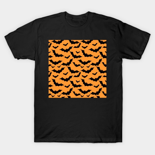 Bad Bats Pattern T-Shirt by giantplayful